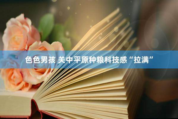 色色男孩 关中平原种粮科技感“拉满”