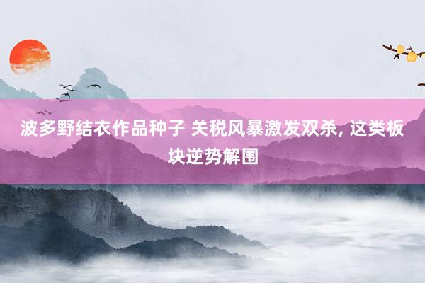 波多野结衣作品种子 关税风暴激发双杀， 这类板块逆势解围