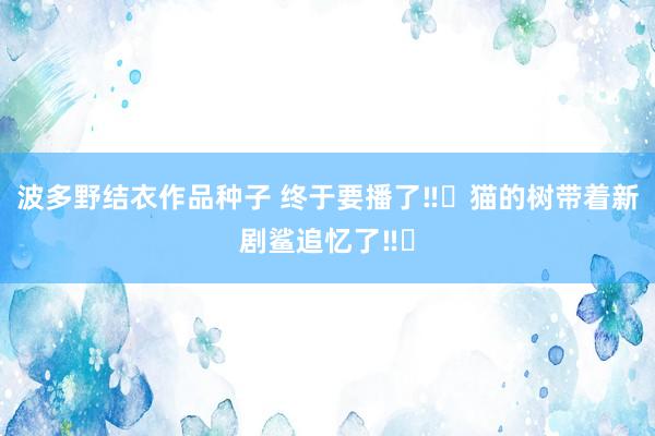 波多野结衣作品种子 终于要播了‼️猫的树带着新剧鲨追忆了‼️
