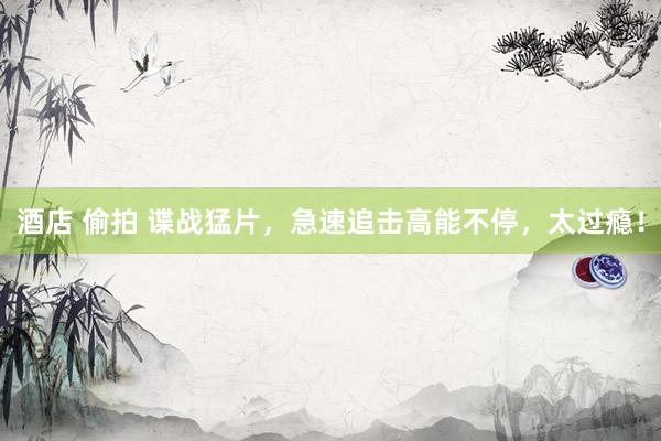 酒店 偷拍 谍战猛片，急速追击高能不停，太过瘾！