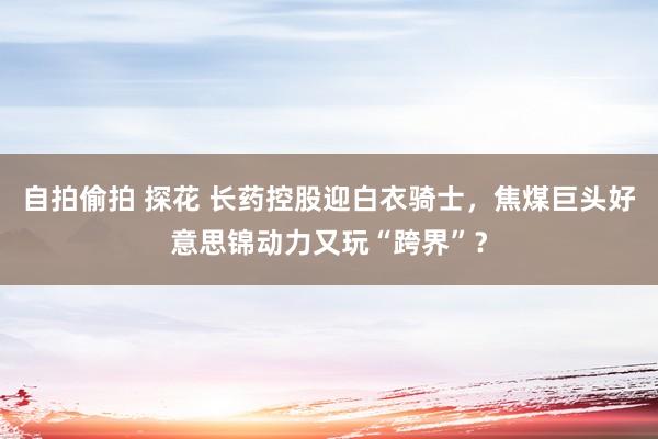 自拍偷拍 探花 长药控股迎白衣骑士，焦煤巨头好意思锦动力又玩“跨界”？